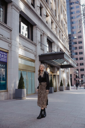 Slip Skirt Animal Print