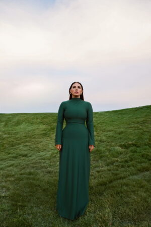 Contour Dress Long Sleeve | Mocktail Collection - Forrest